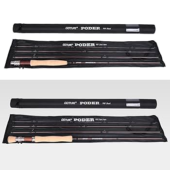 GOTURE Fly Rod 9フィート 4セクション Goture 9ft 4 Piece Fly Fishing Rod with Carrying Case for